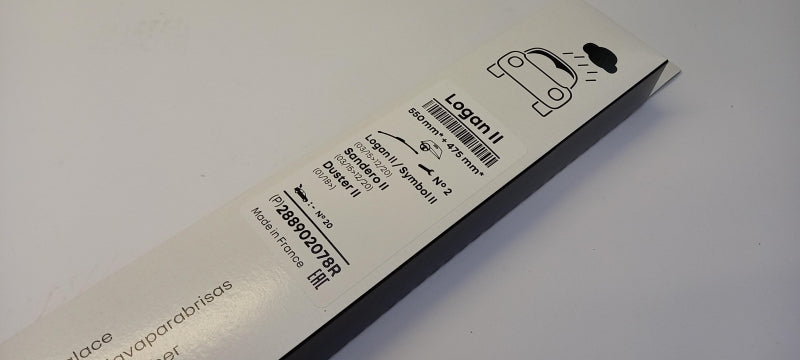 RENAULT Wiper Blade Set (2pc) 288902078R
